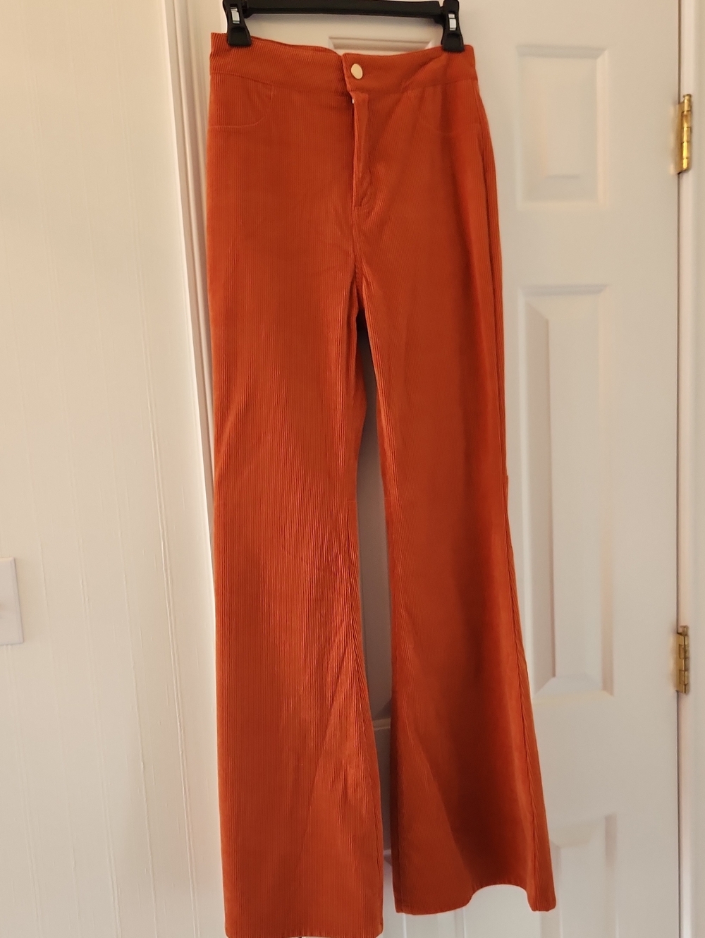 Flying Tomato Rust Orange Corduroy Boot Cut Pants